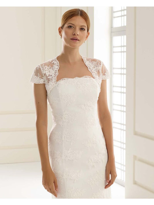 Bolero in pizzo manica corta