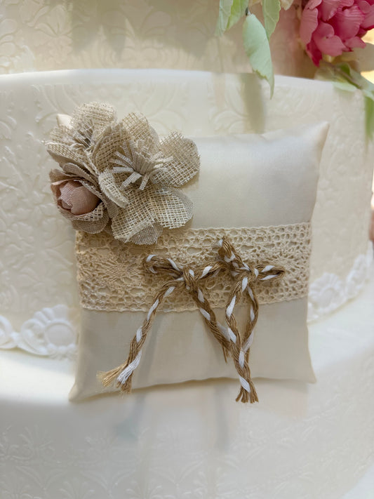 Cuscino portafedi shabby